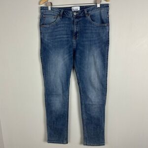 DUER Performance Slim Straight Jeans Womens Sz 32 x 30 Blue Denim Style WFLS5029